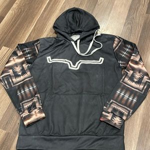 Kimes Ranch Logo Aztec Sleeve Hoodie